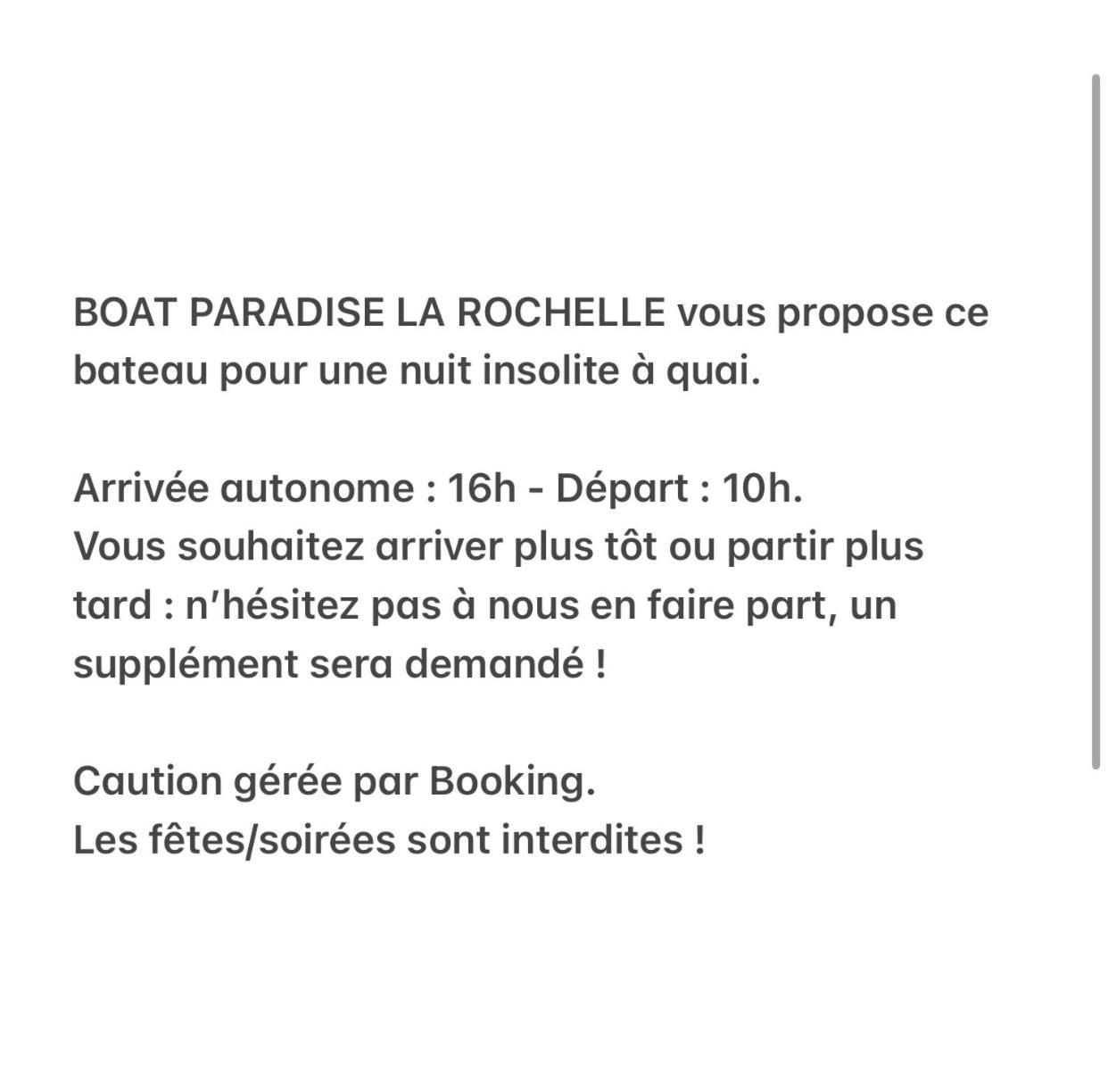 Une Nuit Sur Un Magnifique Bateau Linge Et Menage Inclus - Boat Paradise La Rochelle La Rochelle  Luaran gambar